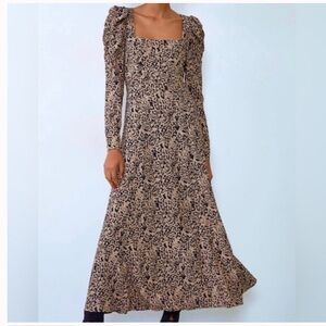 Elegant Leopard Print Dress